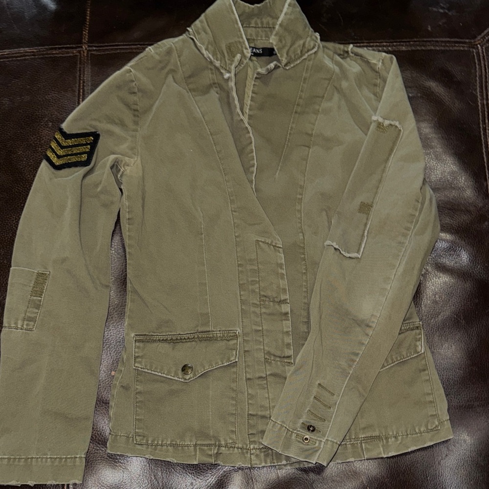 Max Jeans Olive Military Jacket